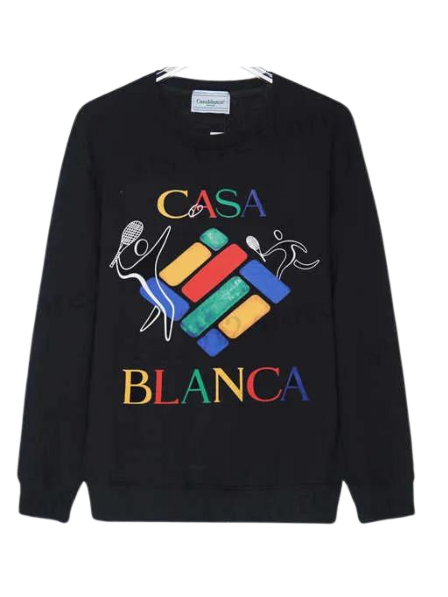 Casa Blanca Tennis Black Sweater (Unisex)