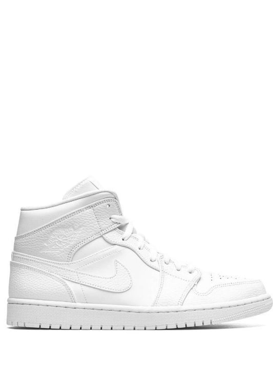 Nike Air Jordan 1 Mid Triple White (Unisex)