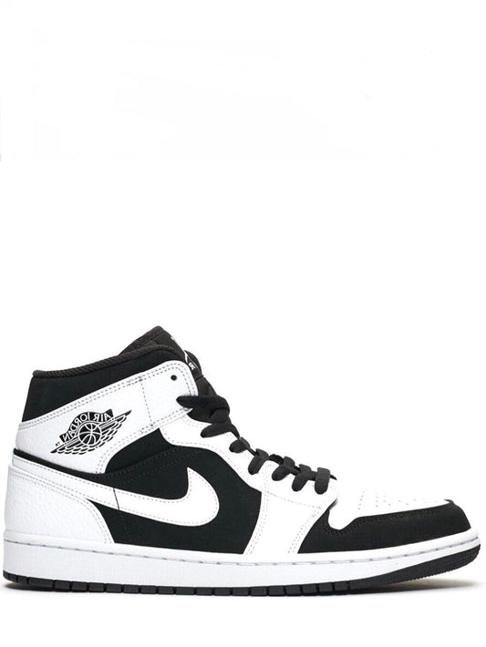 Nike Air Jordan 1 Mid White and Black (Unisex)