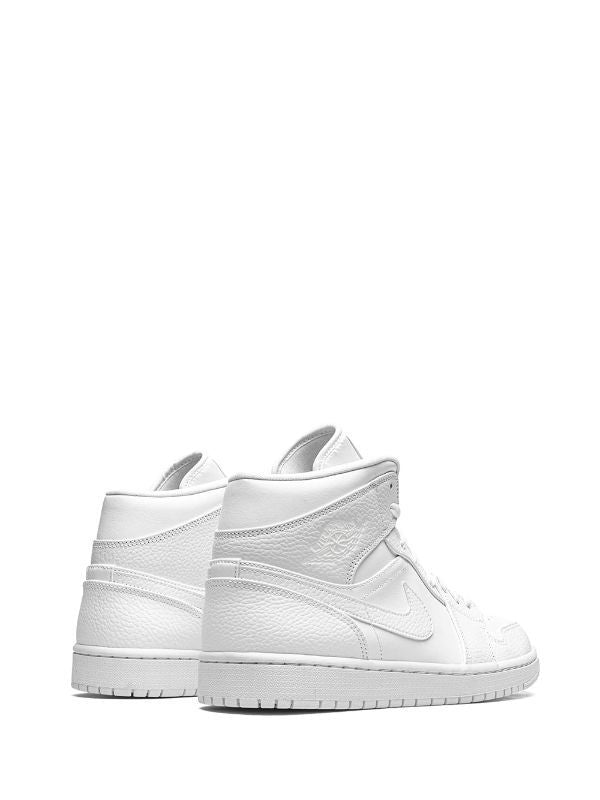 Nike Air Jordan 1 Mid Triple White (Unisex)